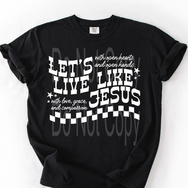 Let's Live Like Jesus Single Color Screen J15