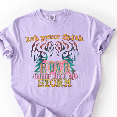 Let Your Faith Roar DTF Transfer