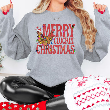 Merry Clucking Christmas DTF Transfer