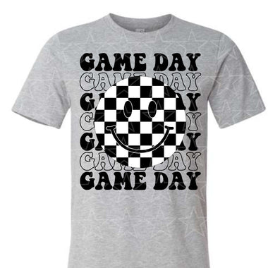 Game Day Checkered Smile Mascot Digital Download MS
