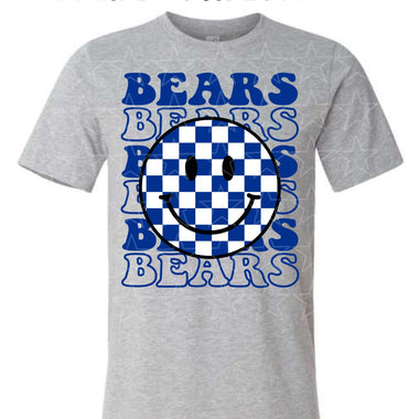 Bears Checkered Smile Mascot Digital Download MS