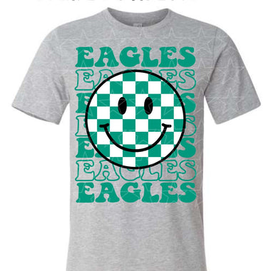 Eagles Checkered Smile Mascot Digital Download MS