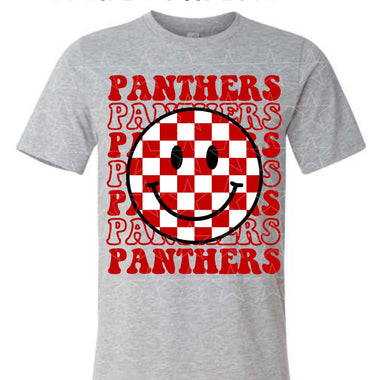 Panthers Checkered Smile Mascot Digital Download MS