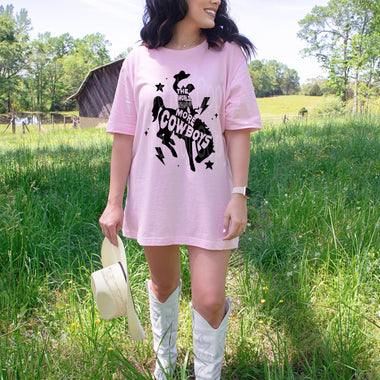 World Needs More Cowboys Single Color Screen T79