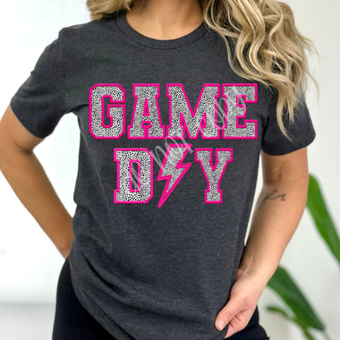 Game Day Dalmatian Applique Screen Print High Heat Transfer T73