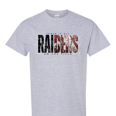 Raiders Football BLACK Leave it all on the Field DTF Transfer (E)