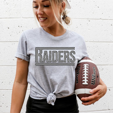 Raiders Checkered DTF Transfer