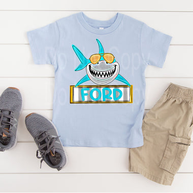 Custom Shark DTF Transfer (leave name in the note) (Copy)
