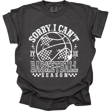 Can't Basketball Season (white) DTF Transfer (E)