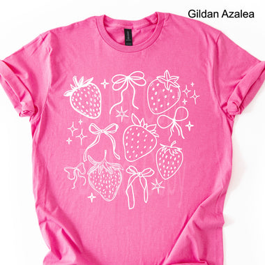 Strawberry Collage Single Color Screen J20