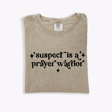 Suspect is a Prayer Warrior DTF Transfer