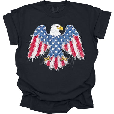Tattered Eagle DTF Transfer (E)