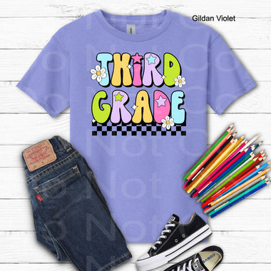 Pretty Colors Third Grade DTF Transfer (E)