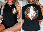 Ghost Checkered Front and Back Screen Print High Heat Transfer W89