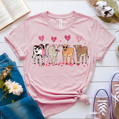 Valentine Cows DTF Transfer