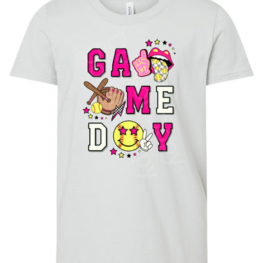 GameDay Pink Softball DTF Transfer