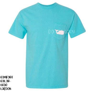 Pink Checkered Whale Pocket/Hat/Koozie Size Screen Print Transfers Q63