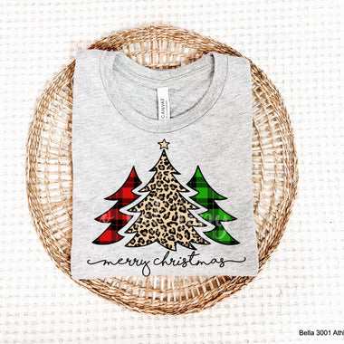 “No restocks” Merry Christmas Trees Screen Print High Heat Transfer P39