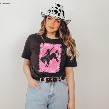 Bandana Rodeo Horse Screen Print High Heat Transfer QQ64