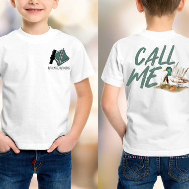 “No restocks” Call Me Front and Back Screen Print High Heat Transfer