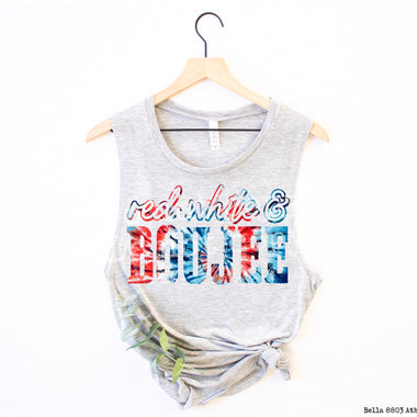 Red White Boujee Screen Print High Heat Transfer B72