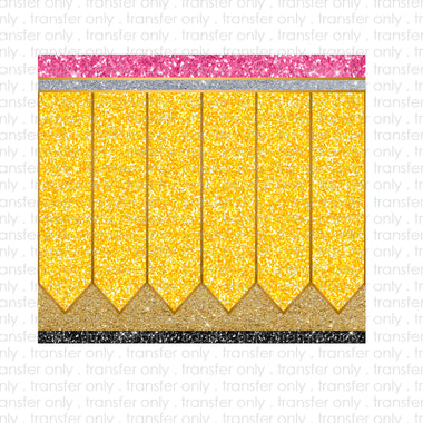 Pencil Skinny Tumbler Seamless Sublimation Transfer