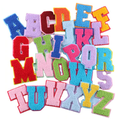 Abstract Colorful Chenille Letters 7cm