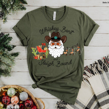 Whiskey Bent and Sleigh Bound Screen Print High Heat Transfer Y7