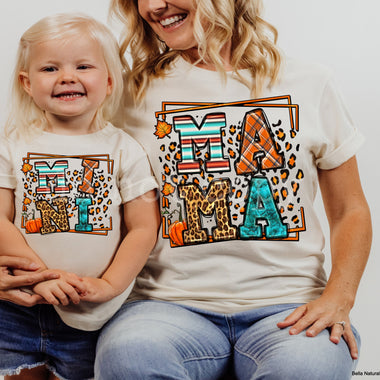 “No restocks” Mama Mini Fall Screen Print High Heat Transfer