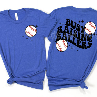 Raising Ballers Baseball Front & Back Screen Print High Heat Transfer Q4