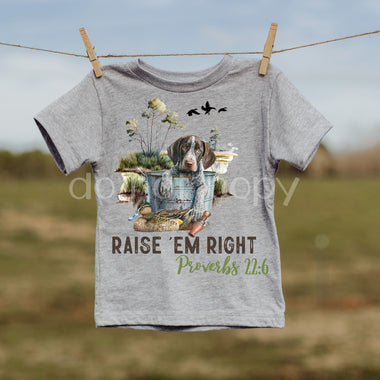 Raise Em Right 8" Screen Print High Heat Transfer V96