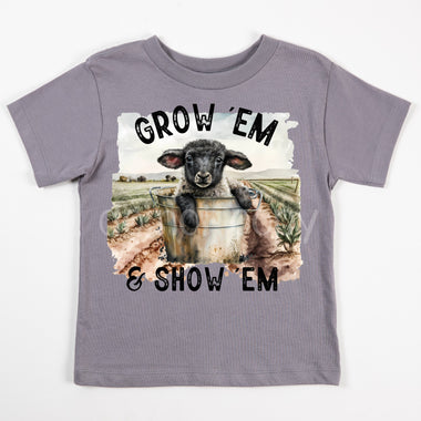 Grow Em Right Lamb Screen Print High Heat Transfer