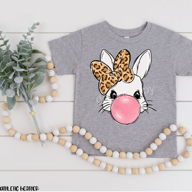 "No Restocks" Bubblegum Bunny Toddler Screen Print High Heat Transfer QQ80