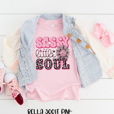 "No restocks" Sassy Little Soul Toddler Screen Print Transfer W44