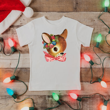 Retro Deer Toddler Screen Print Transfer Q13