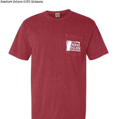 Beer O Clock Pocket Size Screen Print Transfer QQ80