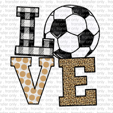 Love Soccer Sublimation Transfer for Shirts