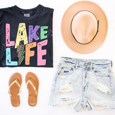 Lake Life Bolt Screen Print High Heat Transfer R87