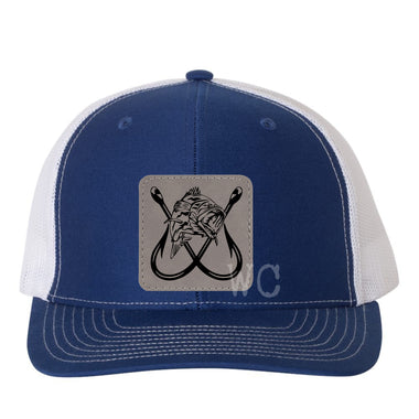 Fishing Hooks Leather Patches *Patch Only*