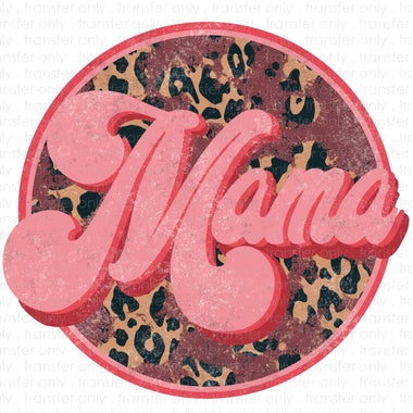 Mama Circle Leopard Sublimation Transfer