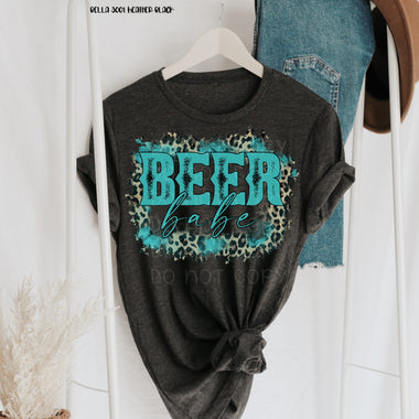 Beer Babe Screen Print High Heat Transfer V34