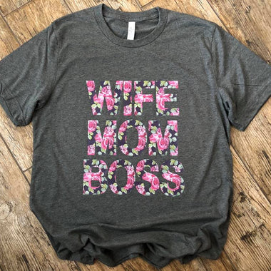 *No Restocks* Wife Mom Boss Screen Print Transfers T154