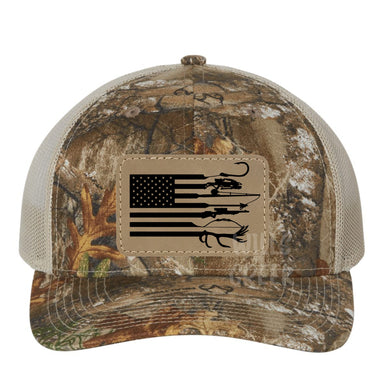 Flag Hunting Leather Patches *Patch Only*