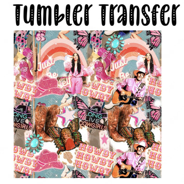 Long Live Cowgirls Skinny Tumbler Seamless Sublimation Transfer