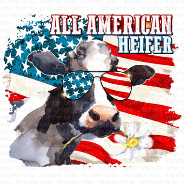 All American Heifer Sublimation Transfer