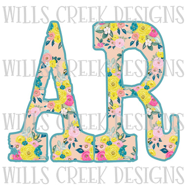 Arkansas Abbreviation Floral Digital Download