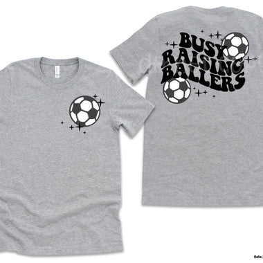 Raising Ballers Soccer Front & Back Screen Print High Heat Transfer Z4