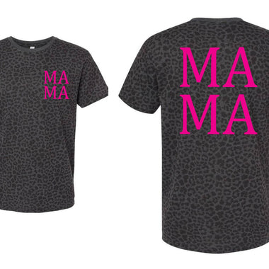Mama Front Pocket and Back Pocket One Color Screen Print Transfer