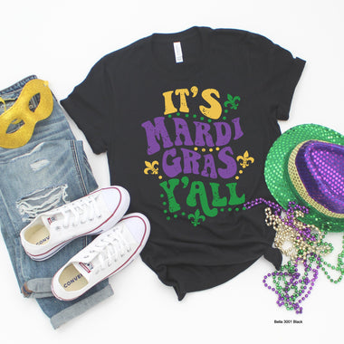 Mardi Gras Y'all Screen Print High Heat Transfer U148