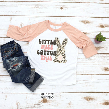 “No restocks” Little Miss Cottontail Toddler Screen Print Transfer M7
